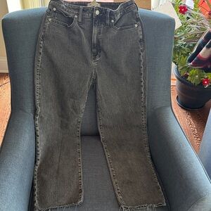 Madewell curvy perfect vintage Women's Straight Leg Jeans in Black 29